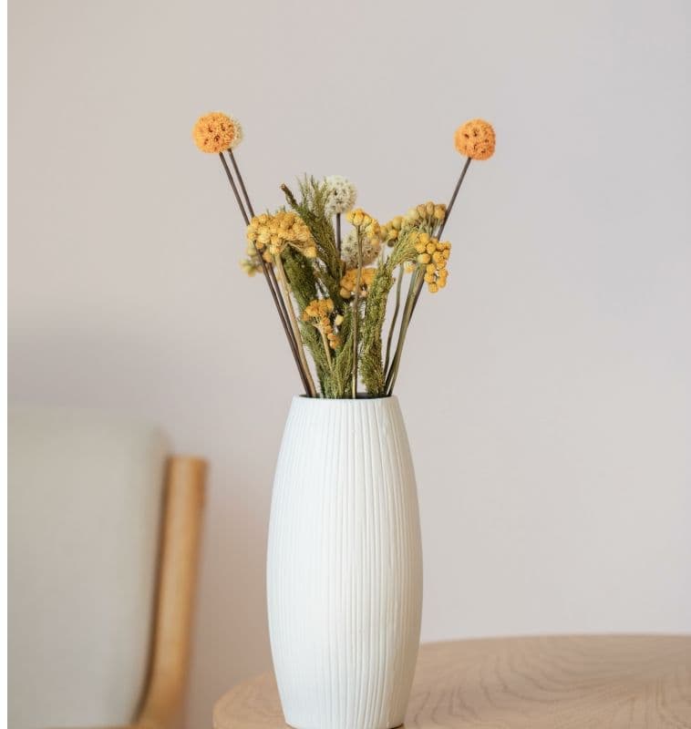 Modern White Ceramic Vase Set detail 9
