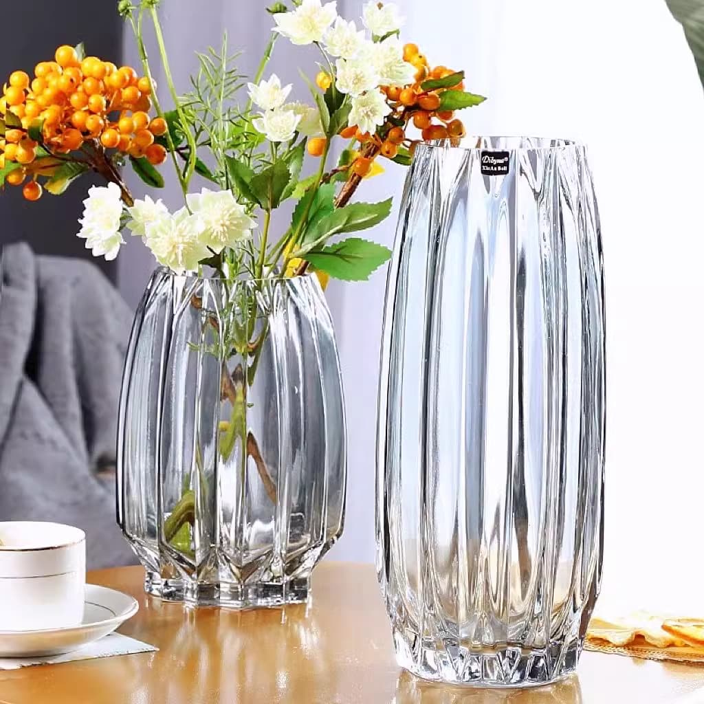Nordic Clear Glass Vase detail 7