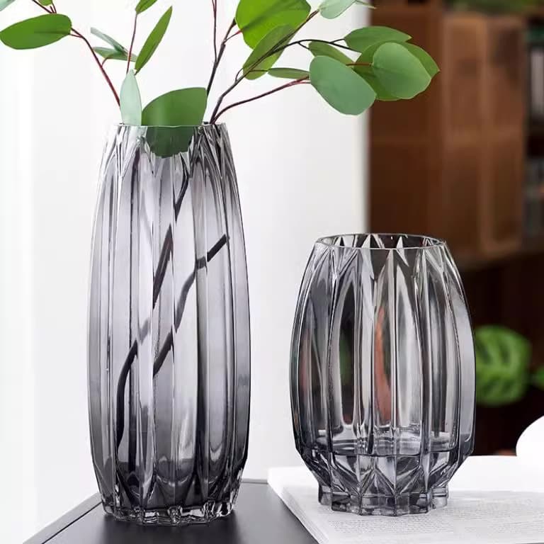 Nordic Clear Glass Vase detail 13