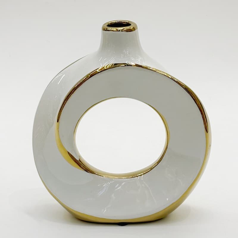 Platinum Loop Ceramic Vase Set detail 5