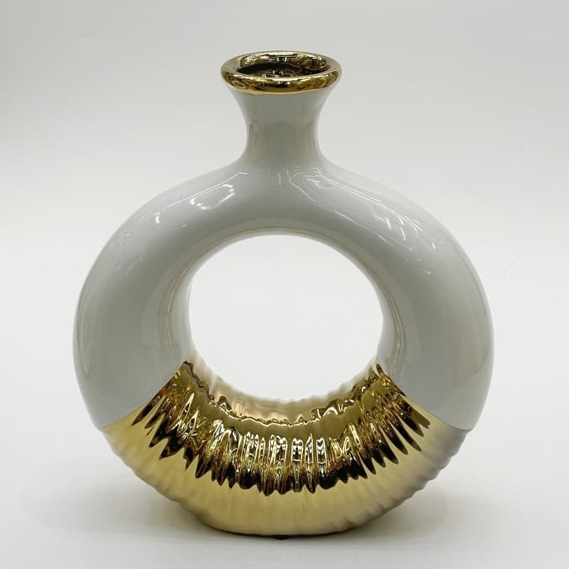 Platinum Loop Ceramic Vase Set detail 6