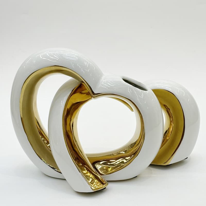Platinum Loop Ceramic Vase Set detail 9