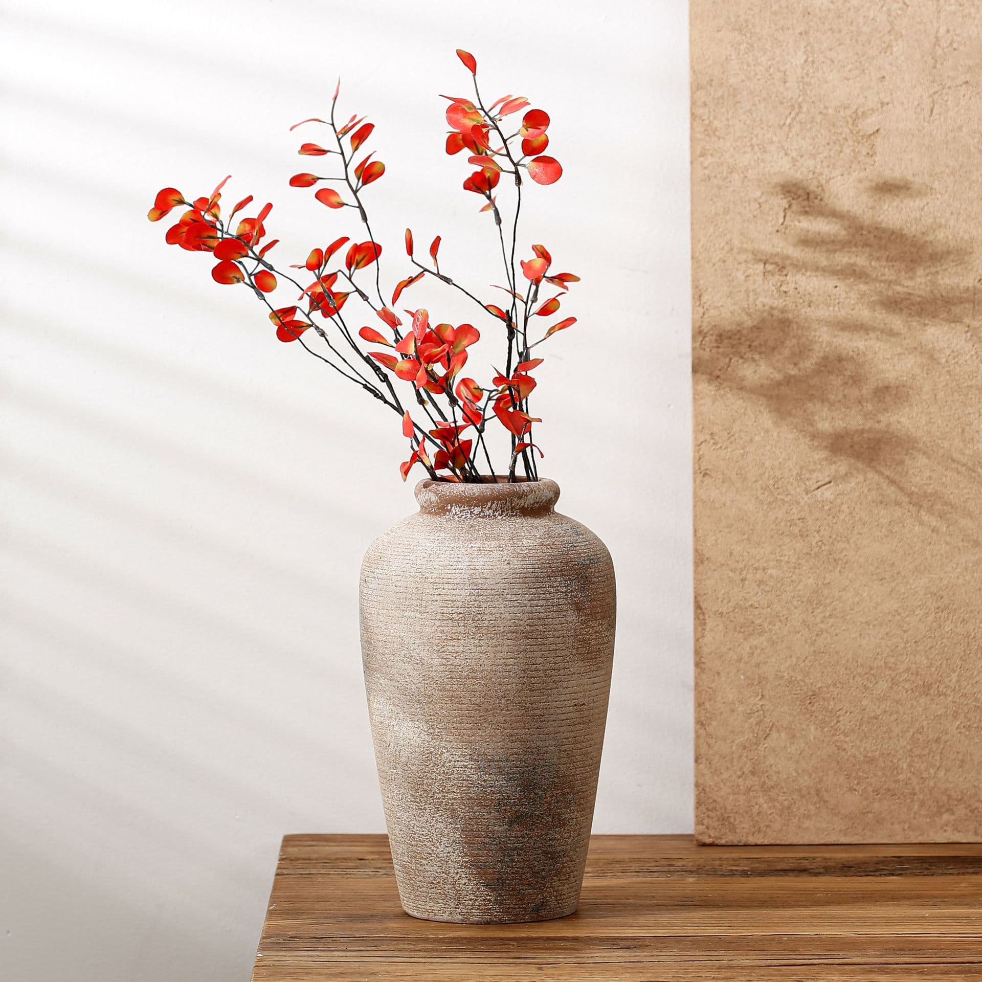 Silent Antique Ceramic Vase Set detail 3